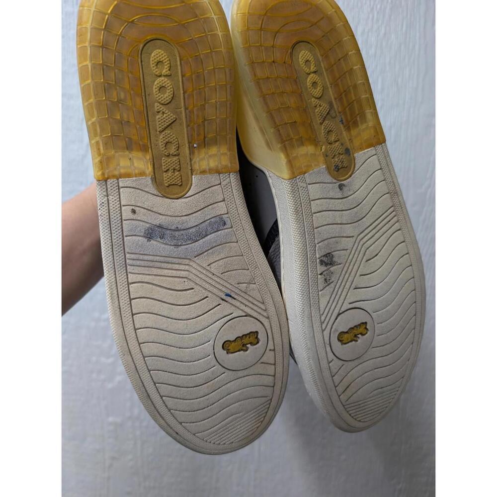 Coach Citysole Court Shoes Grey Lace Up Leather Sneakers Men's 10.5 EU 44 - Picture 9 of 9